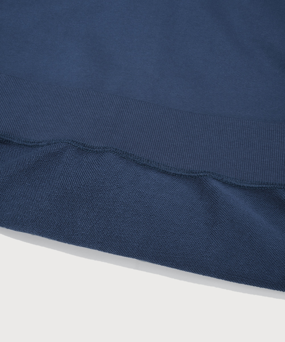 Arch logo hooded zip-up dark blue