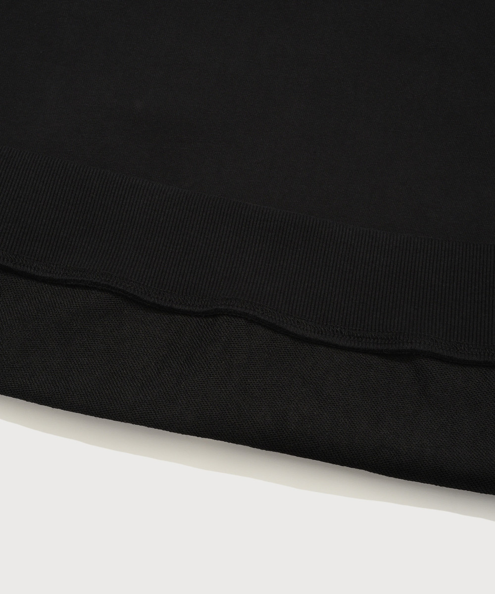 Vintage Hooded Zip-Up Black