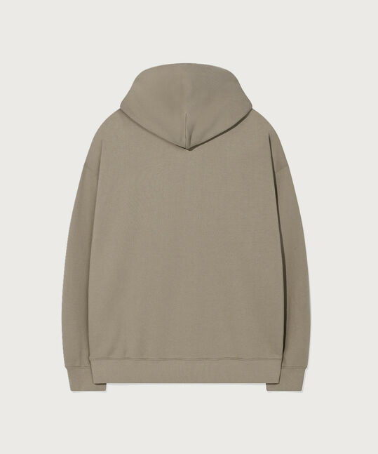 Vintage Hooded Zip-Up Light Khaki