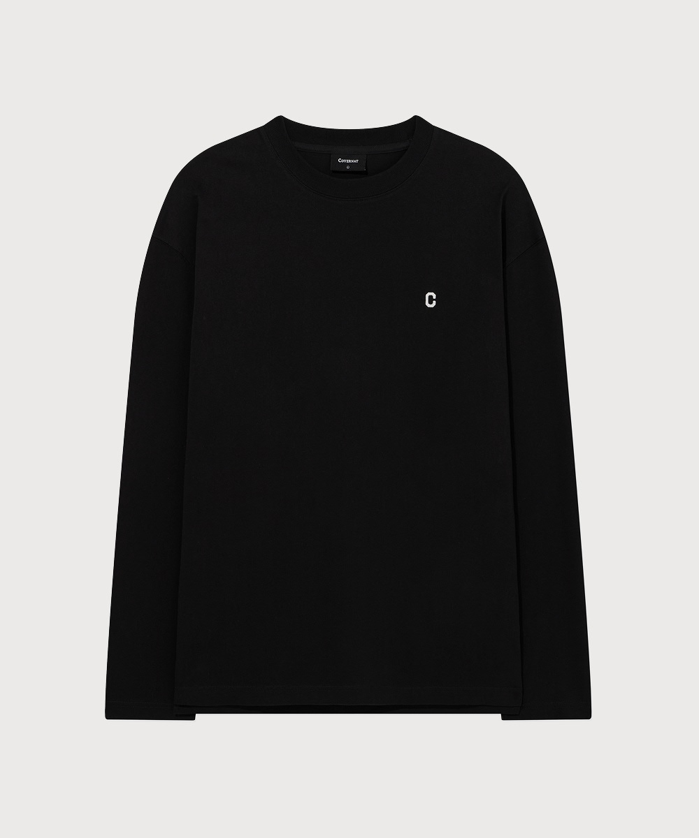 Small C Logo Long Sleeve Black