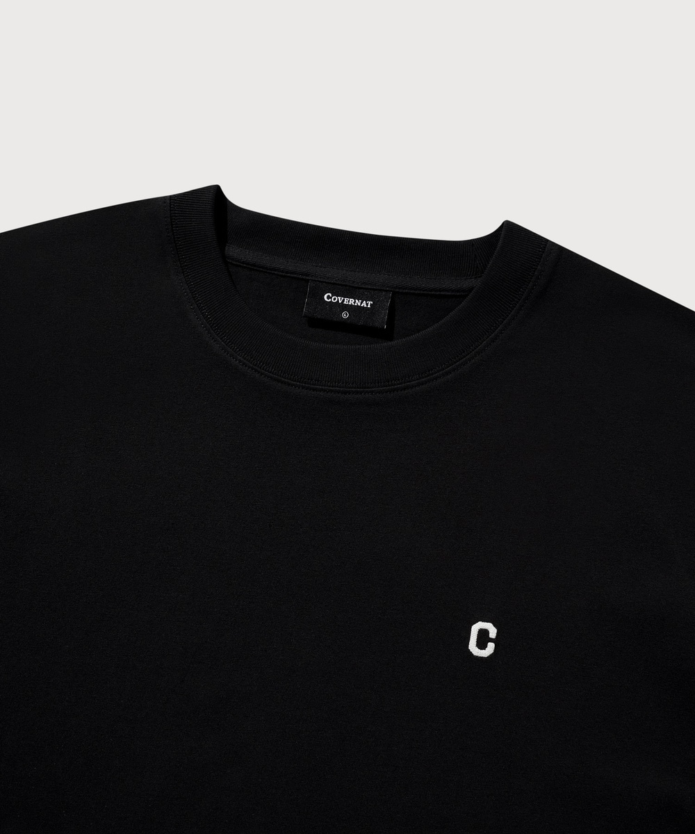 Small C Logo Long Sleeve Black
