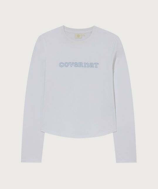Women's Cooper Logo Long Sleeve White