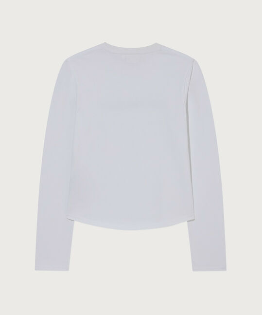 Women's Cooper Logo Long Sleeve White