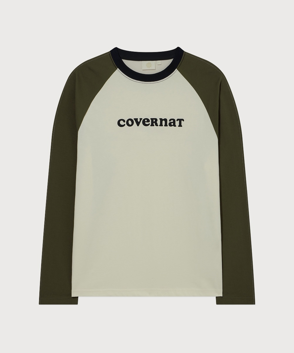 Women's Cooper Logo Raglan Long Sleeve Cream