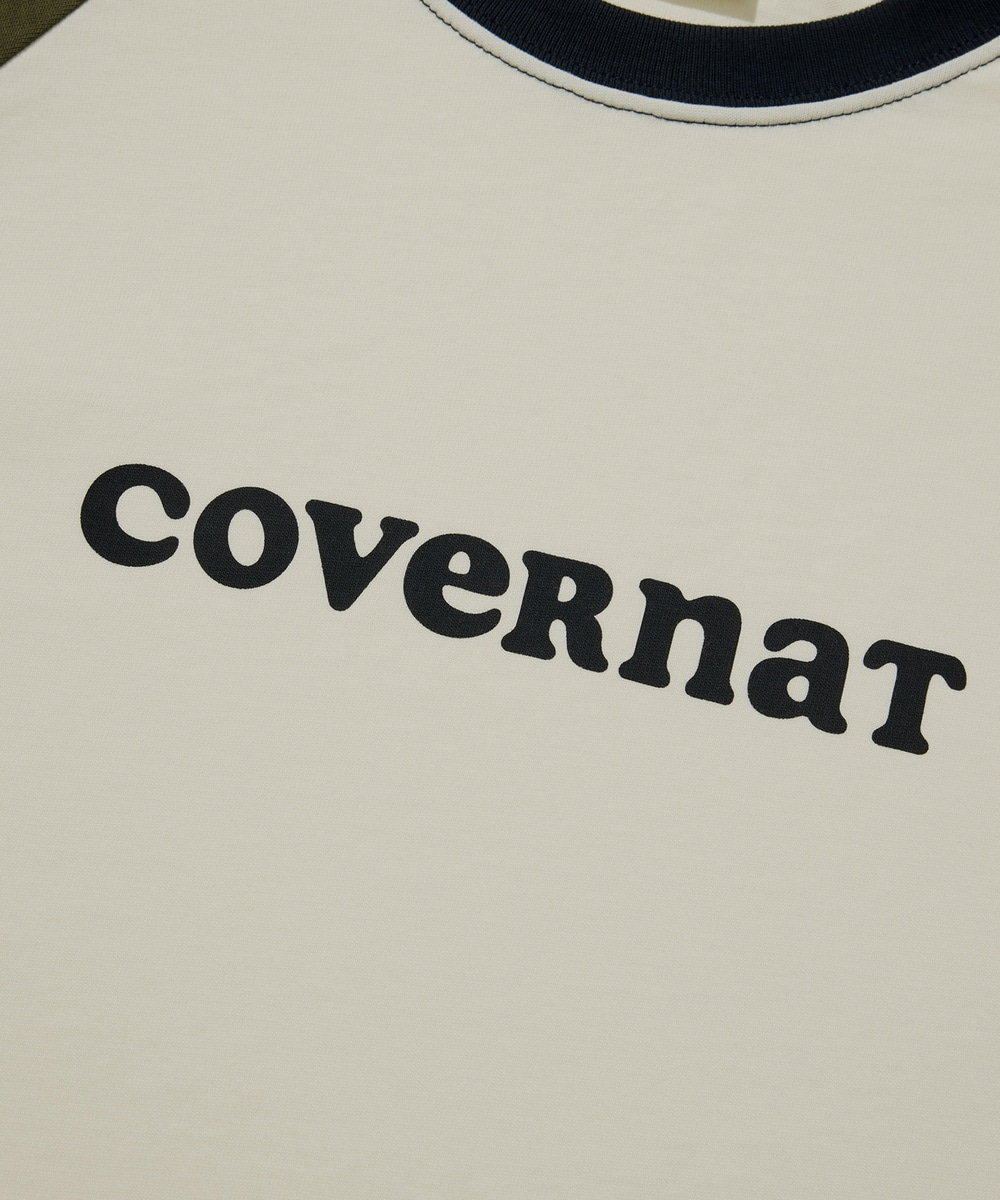 Women's Cooper Logo Raglan Long Sleeve Cream