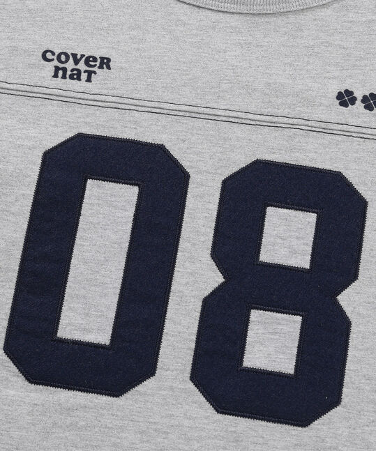 Women's Number Logo Long Sleeve Melange Gray