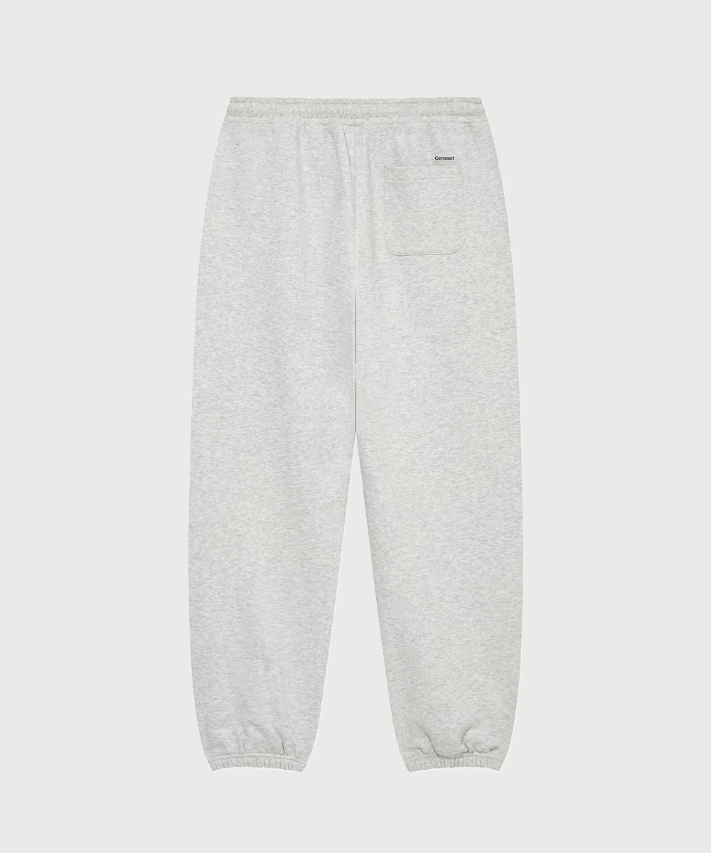 Arch Logo Regular Jogger Sweatpants Heather Gray