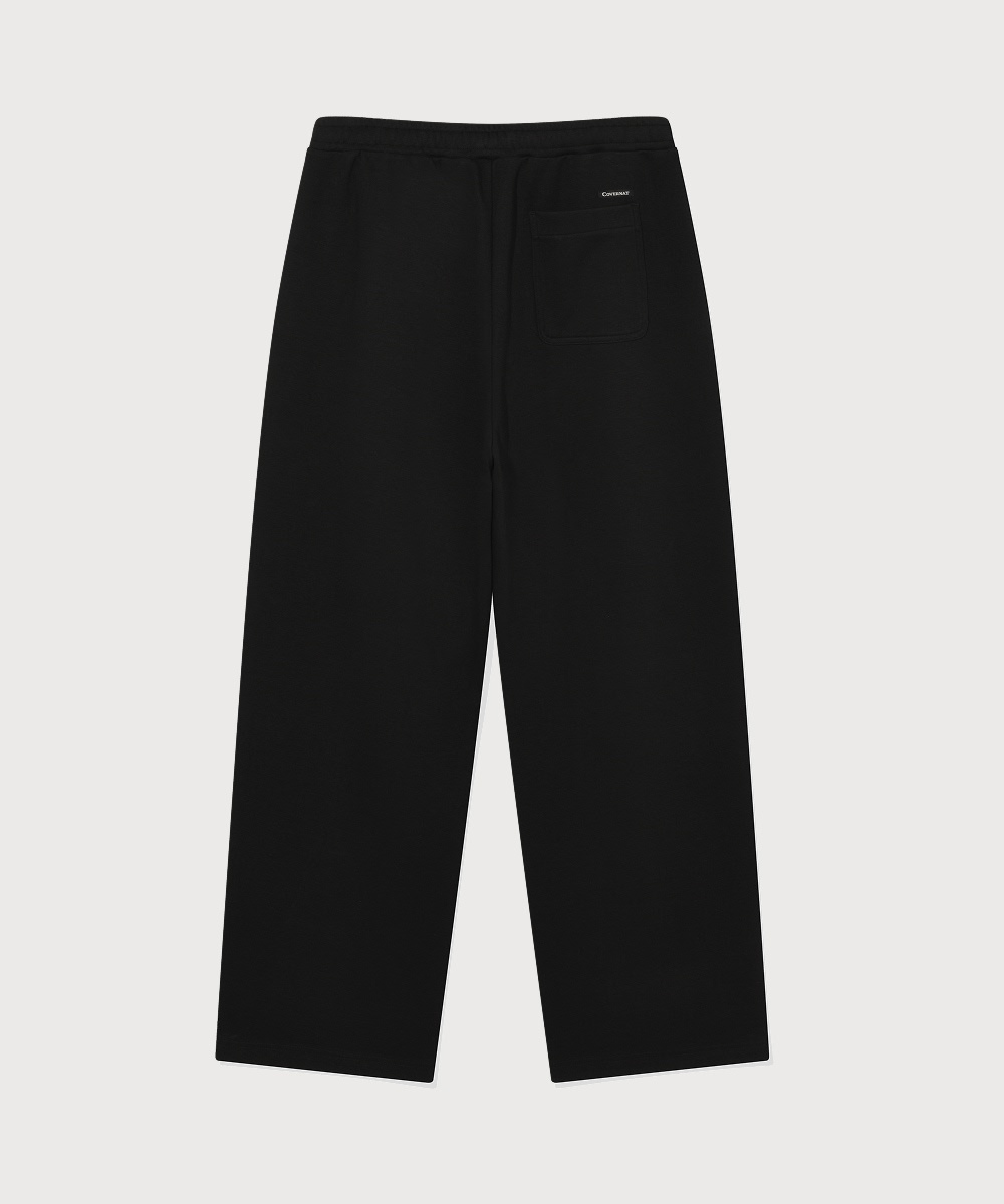 C Logo Semi-Wide Pants Black