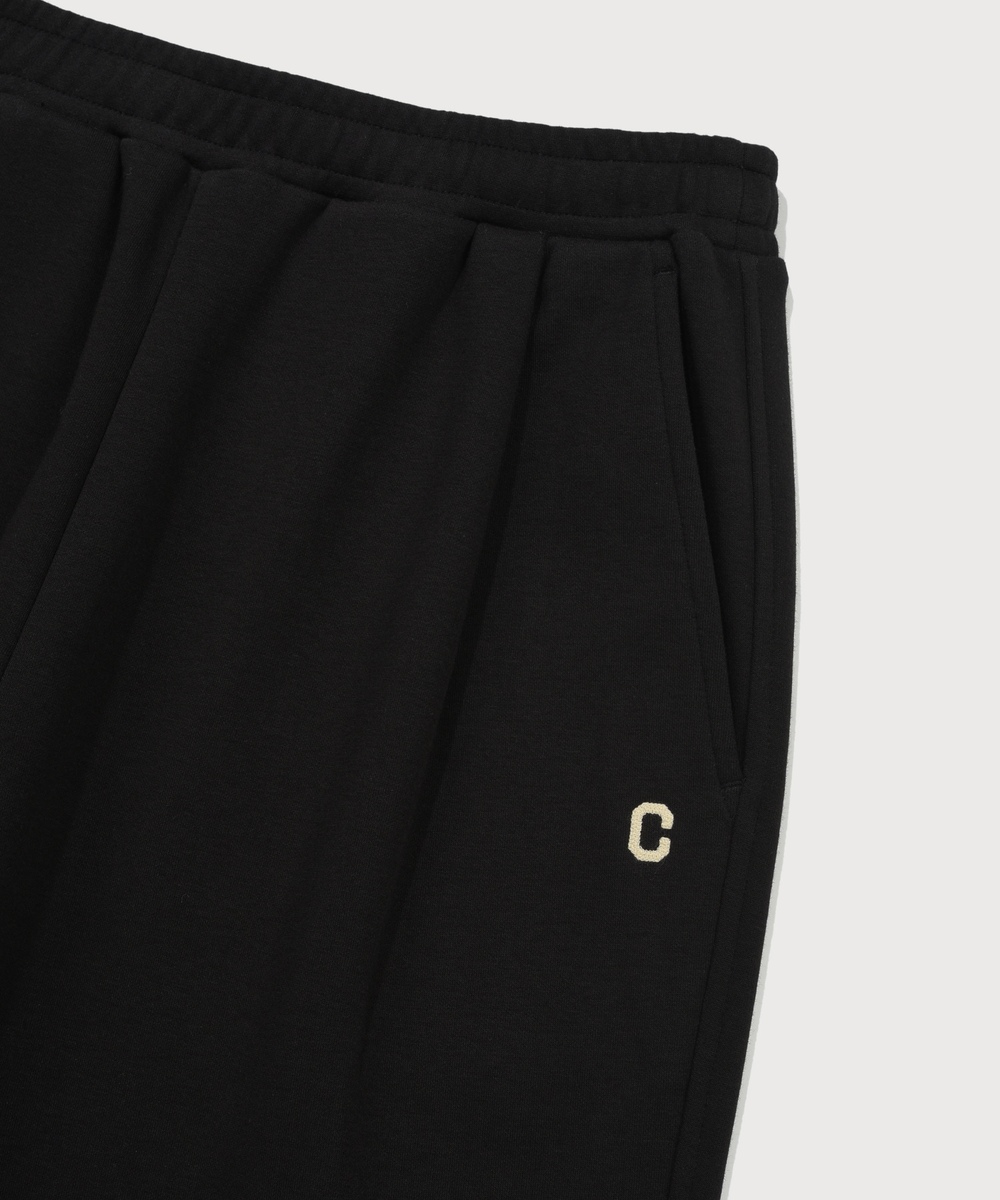 C Logo Semi-Wide Pants Black