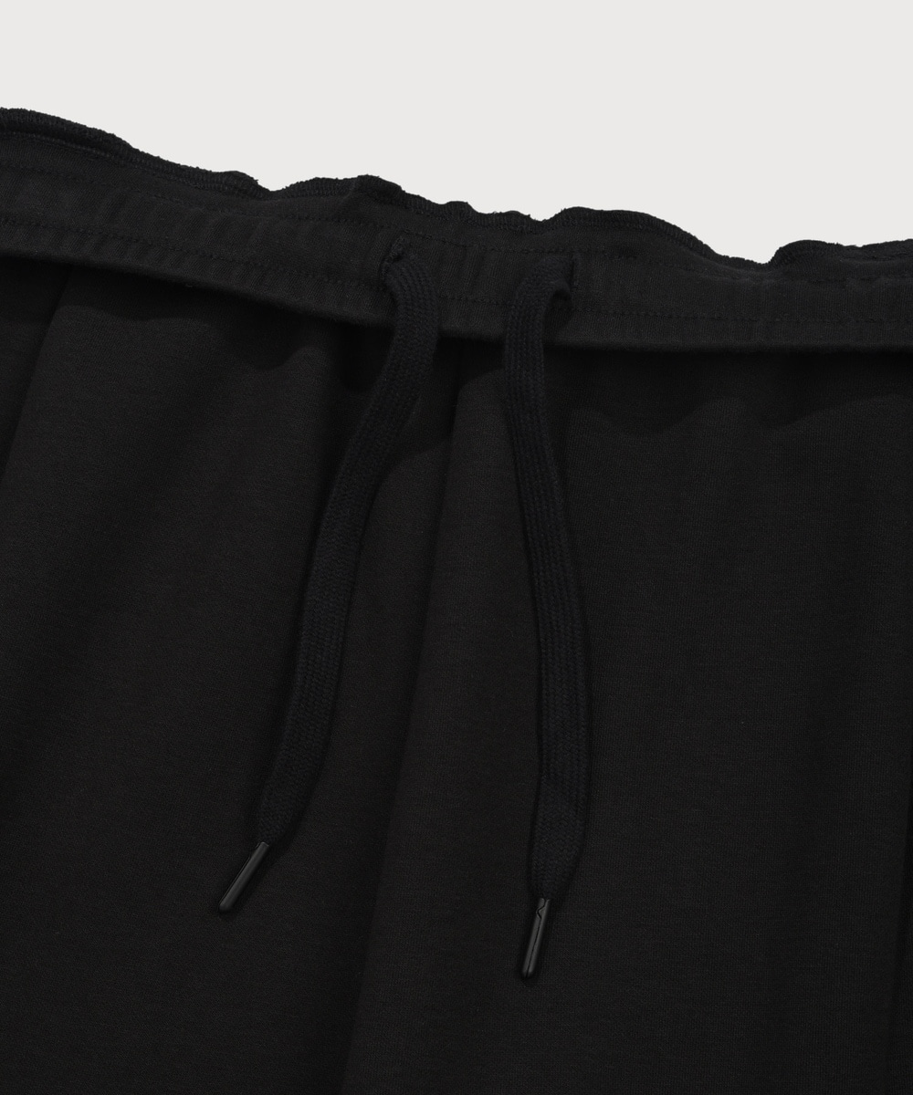 C Logo Semi-Wide Sweatpants Black