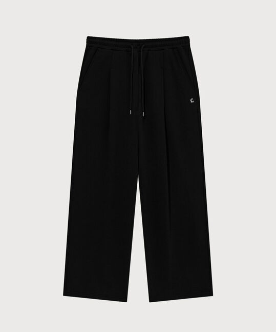 Signature Symbol Wide Sweatpants Black
