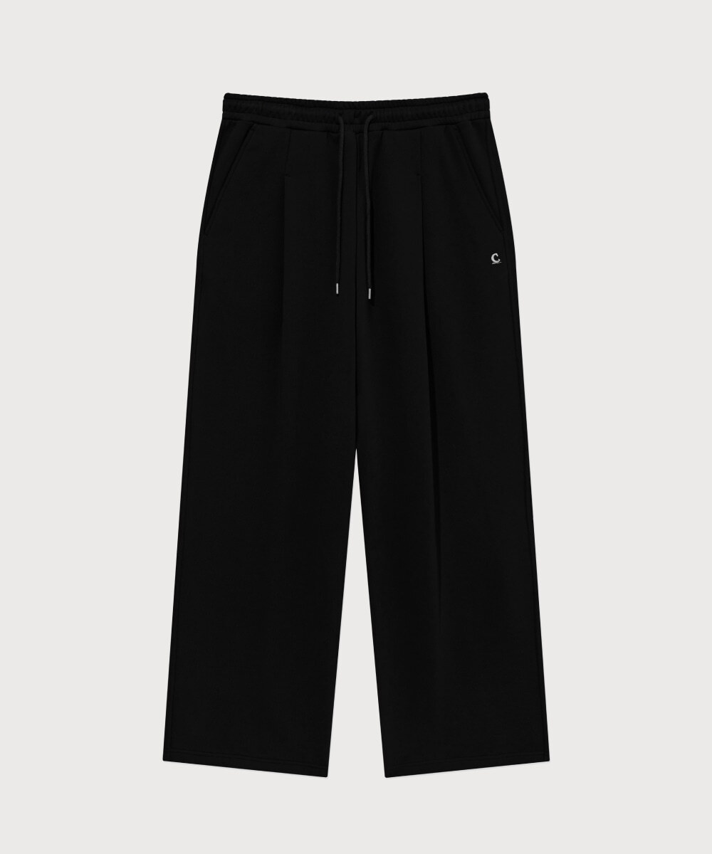 Signature Symbol Wide Sweatpants Black