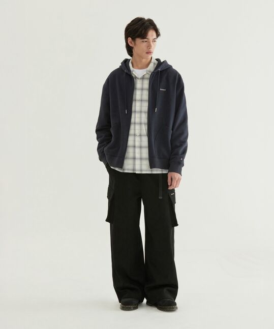 Wide Cargo Sweatpants Black