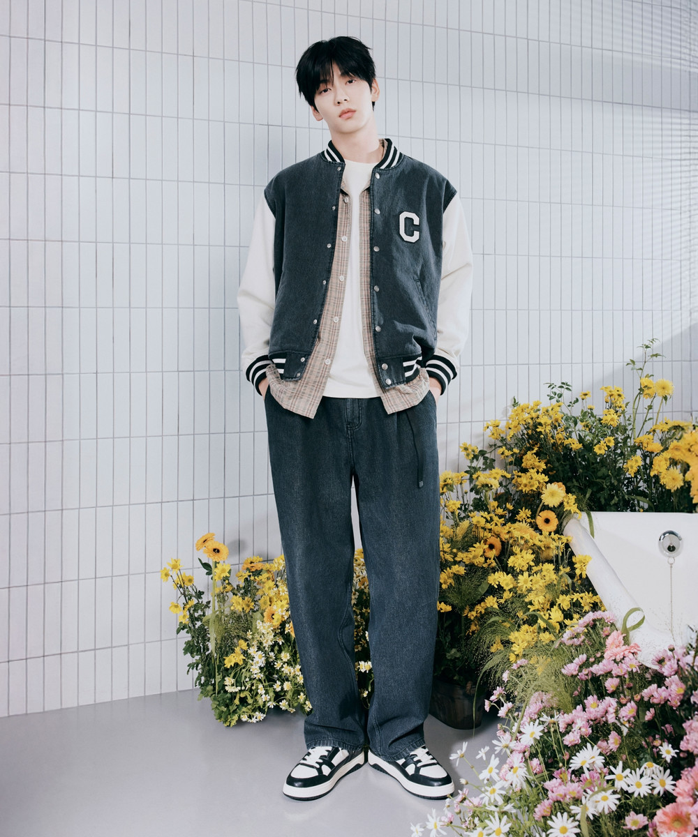 Cordura Semi-Wide Denim Easy Pants in Black