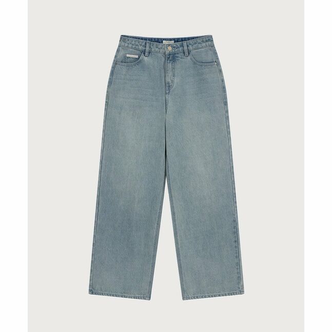 Women's Straight Denim Pants Light Blue