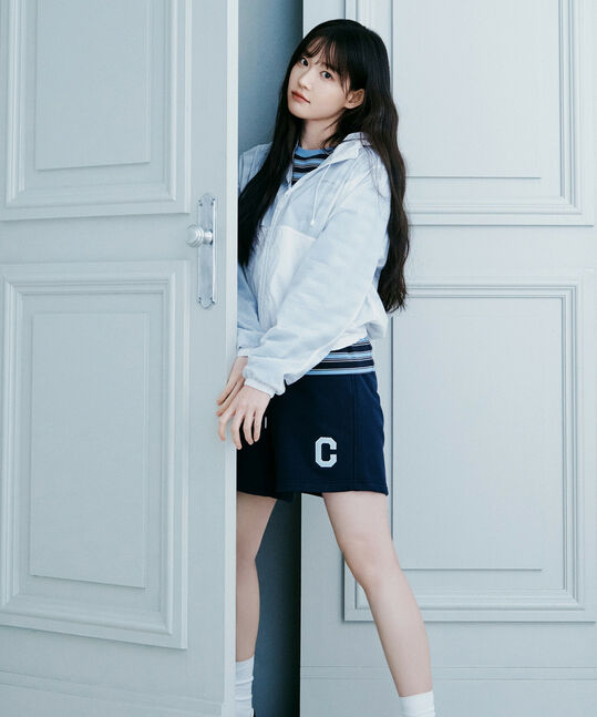 C Logo Regular Sweat Shorts Black