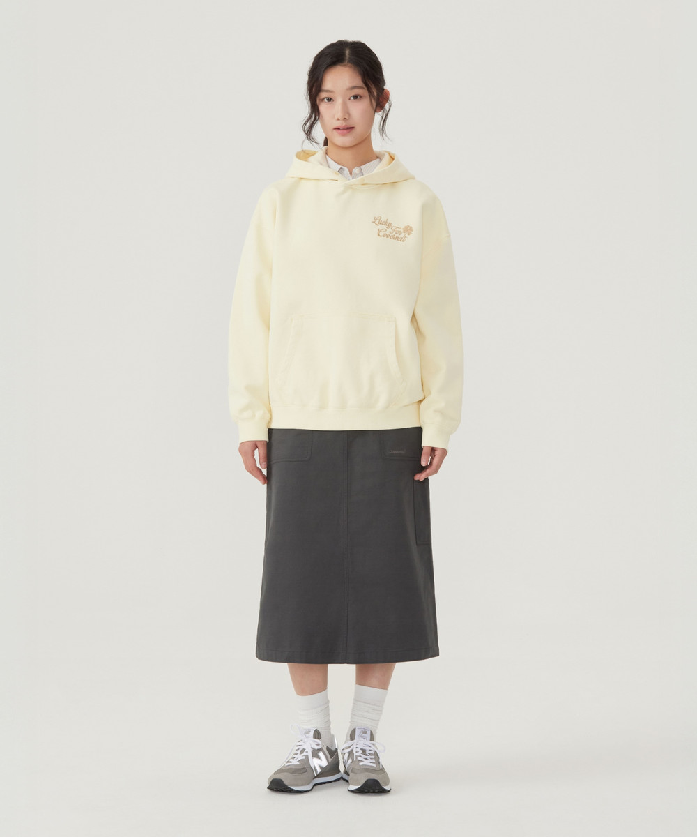 Women's Cargo Long Skirt Charcoal