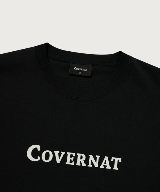 Center logo t-shirt in black