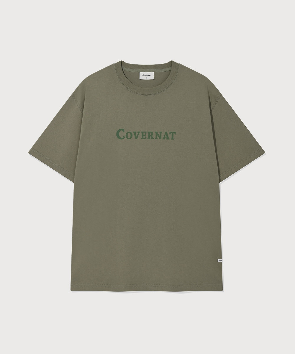Center logo t-shirt khaki