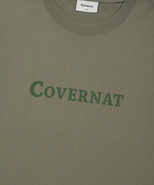 Center logo t-shirt khaki