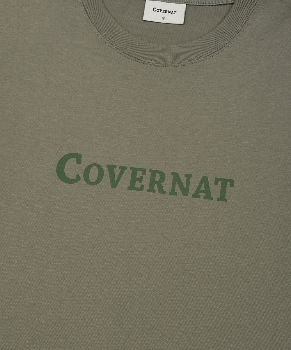 Center logo t-shirt khaki
