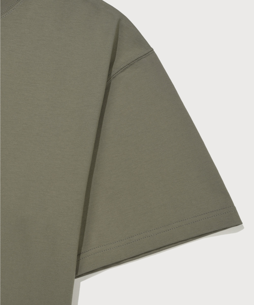 Center logo t-shirt khaki