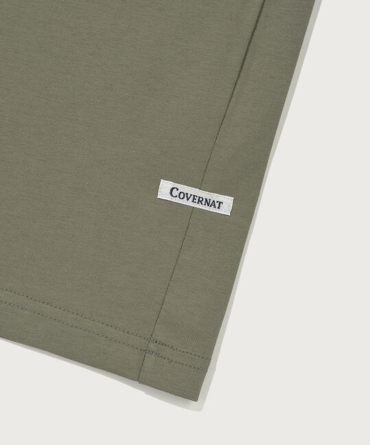 Center logo t-shirt khaki