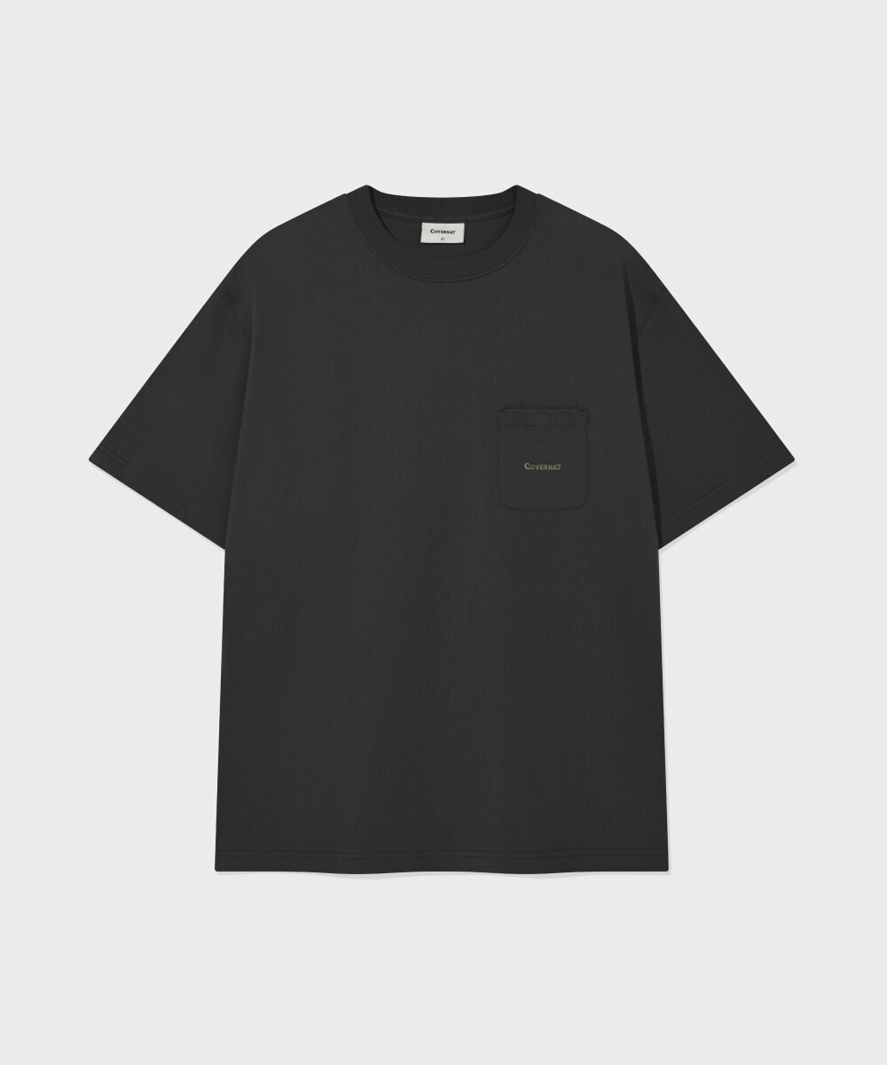 Basic Pocket T-Shirt Charcoal