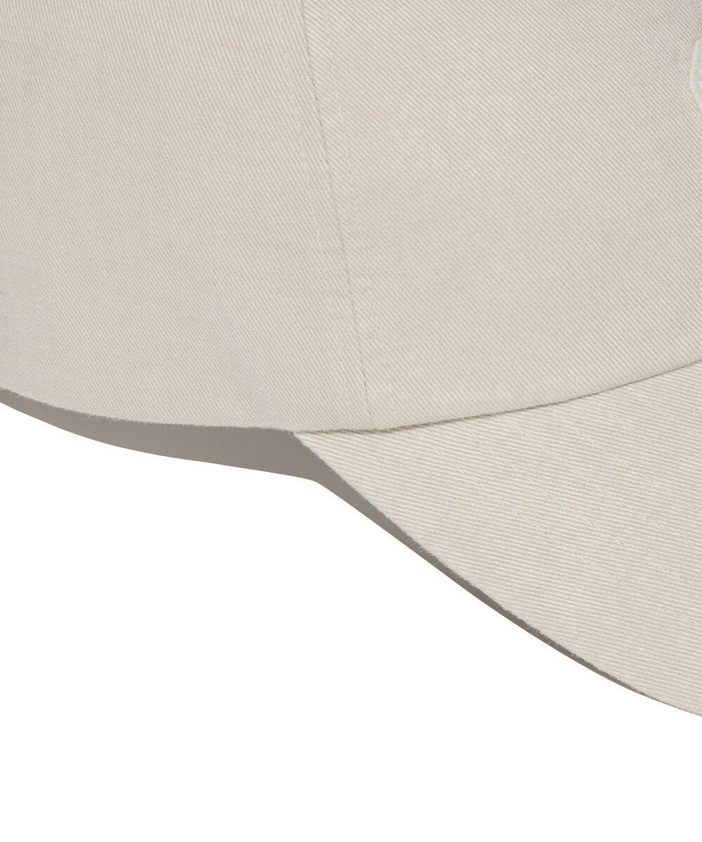 C Logo Cozy Fit Washed Ball Cap Beige