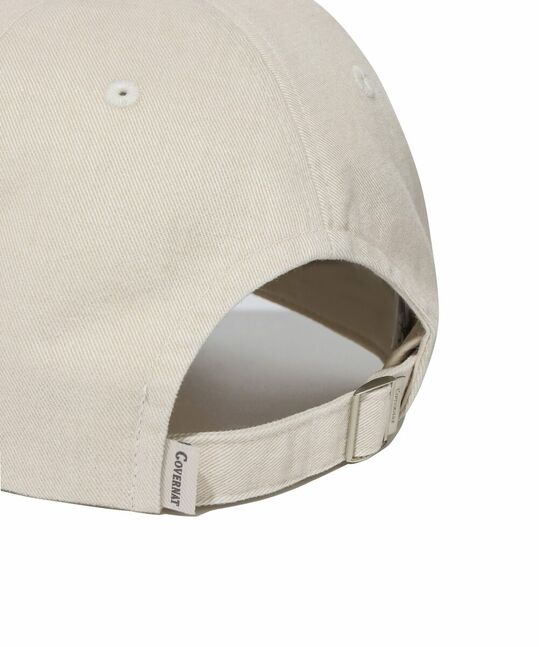 C Logo Cozy Fit Washed Ball Cap Beige