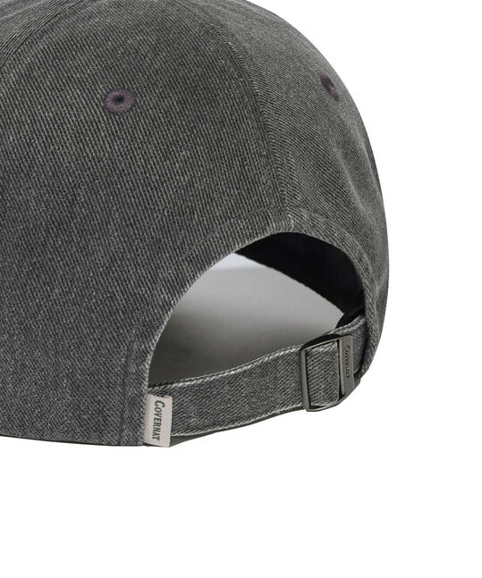 C Logo Cozy Fit Washed Ball Cap Dark Gray