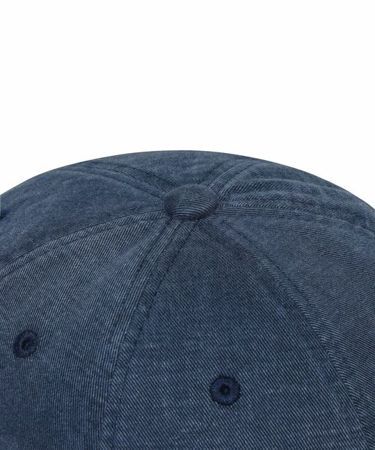C Logo Cozy Fit Washed Ball Cap Navy