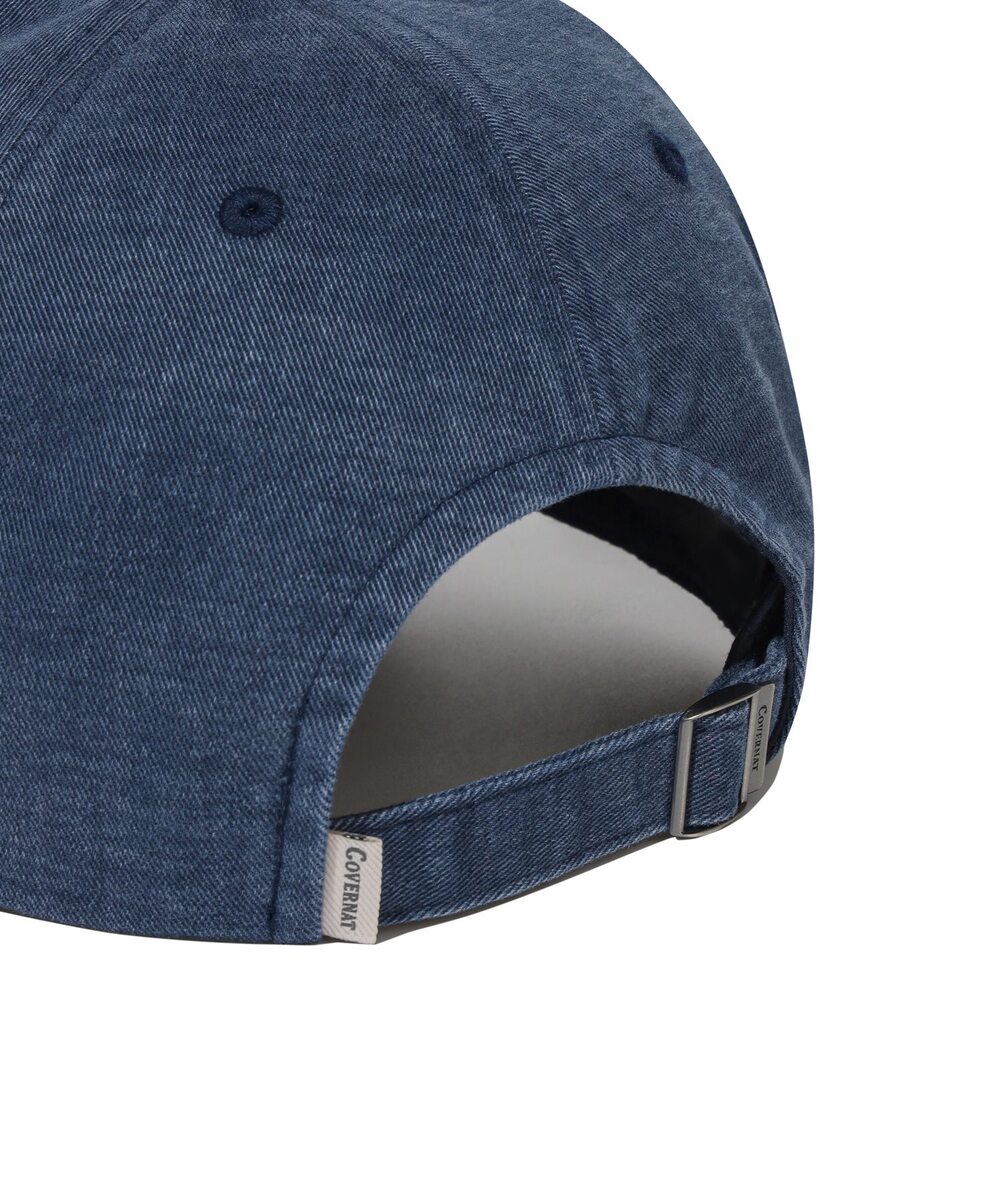 C Logo Cozy Fit Washed Ball Cap Navy