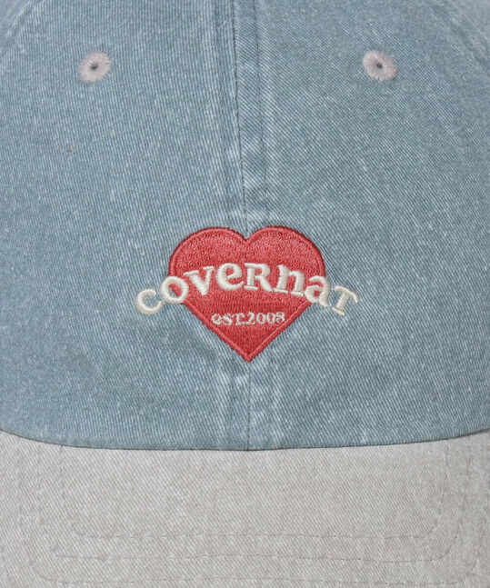 Women's Cloverheart Cooper Logo Standard Fit Denim Ball Cap Blue