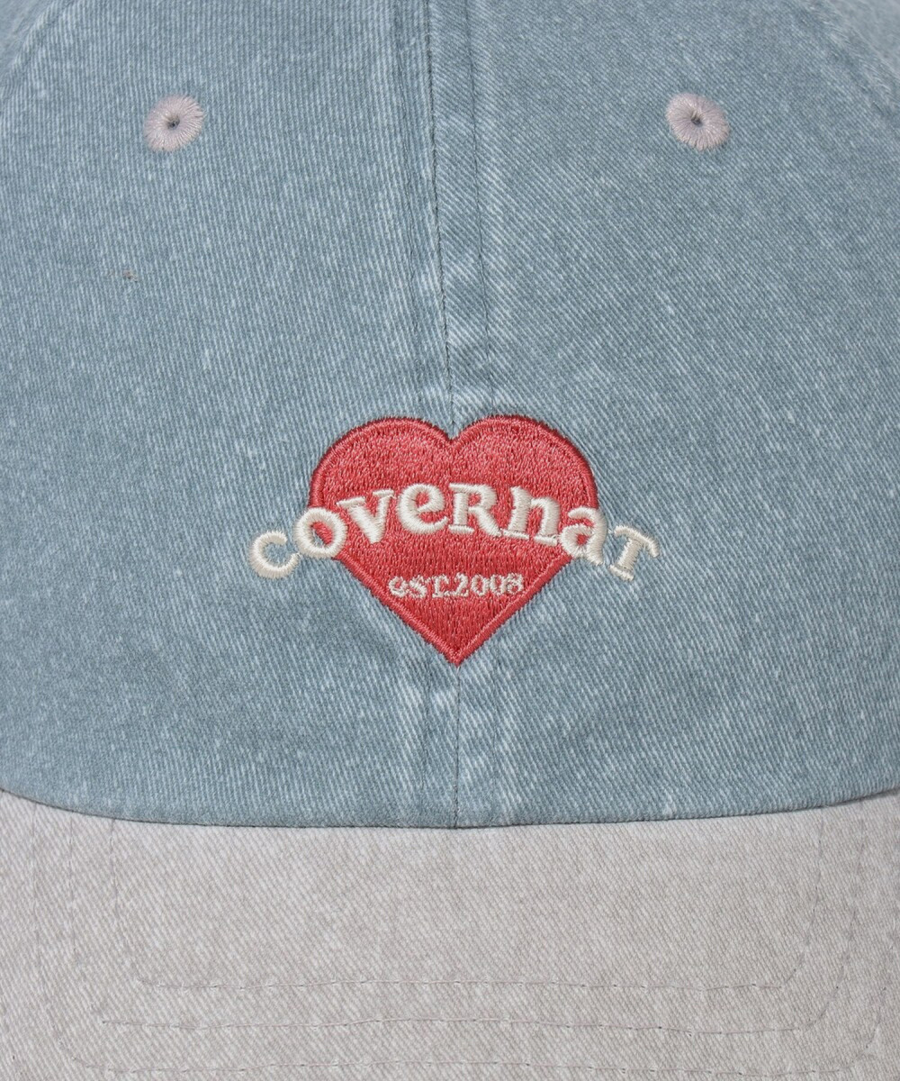 Women's Cloverheart Cooper Logo Standard Fit Denim Ball Cap Blue