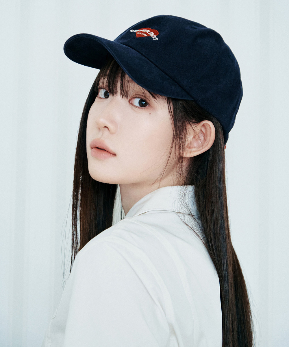 Women's Clover Heart Cooper Logo Basic Standard Fit Ball Cap Navy