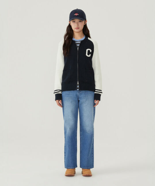 Women's Clover Heart Cooper Logo Basic Standard Fit Ball Cap Navy