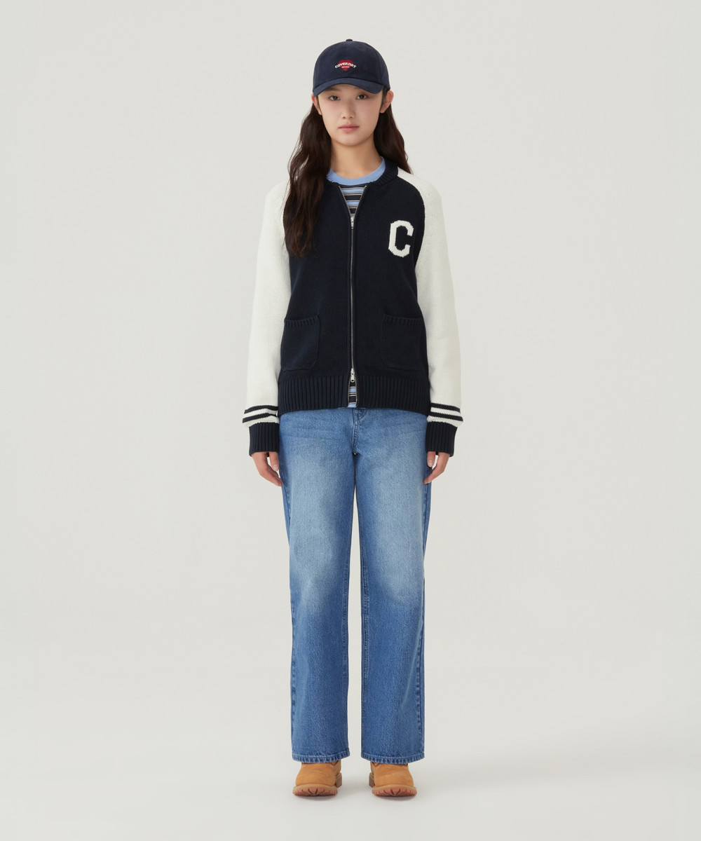 Women's Clover Heart Cooper Logo Basic Standard Fit Ball Cap Navy