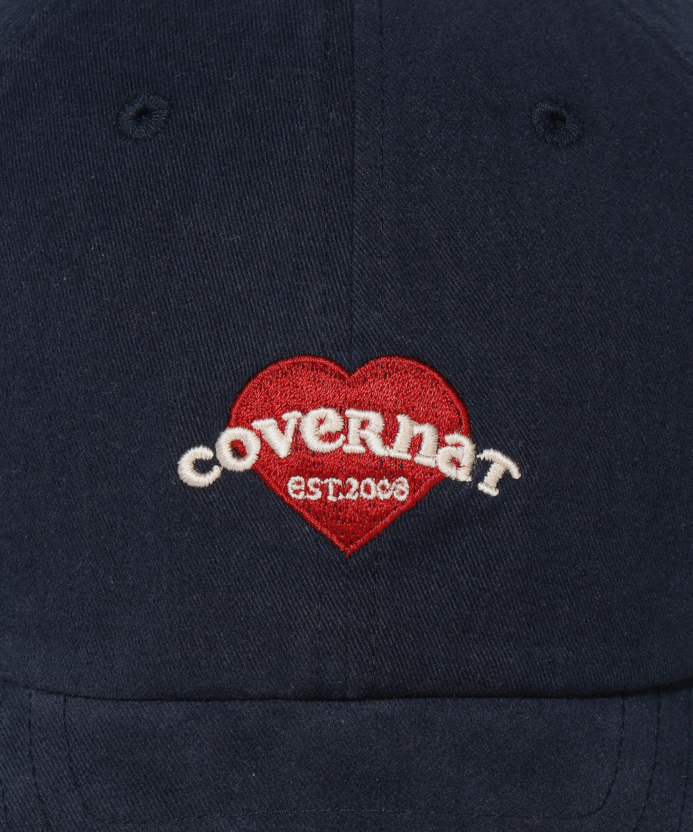 Women's Clover Heart Cooper Logo Basic Standard Fit Ball Cap Navy