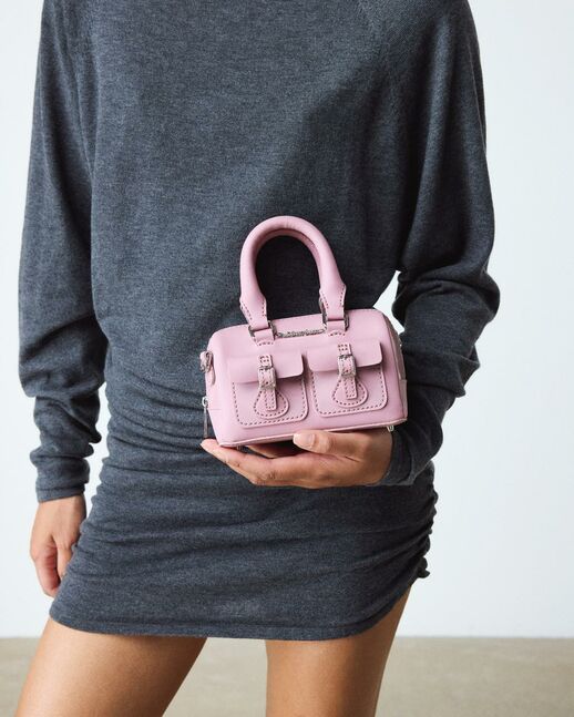 MINI TOP HANDLE BAG DUSTY ROSE