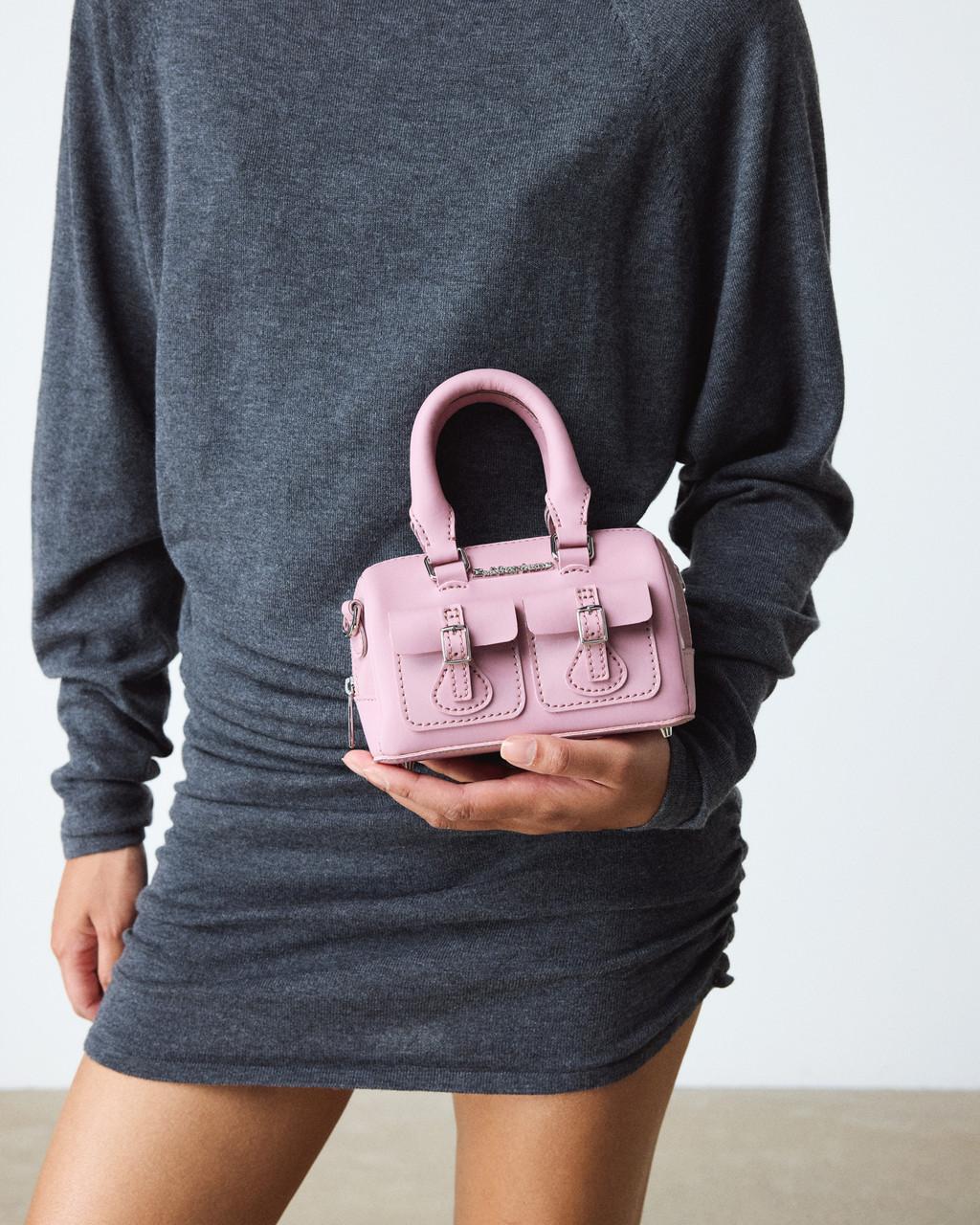 MINI TOP HANDLE BAG DUSTY ROSE