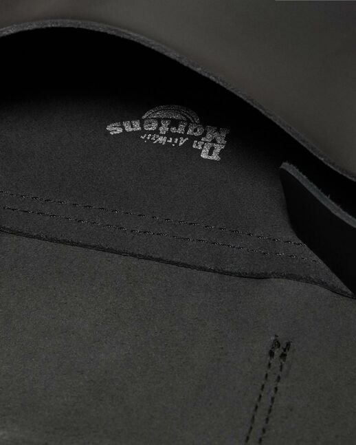 7" LEATHER SATCHEL BLACK KIEV