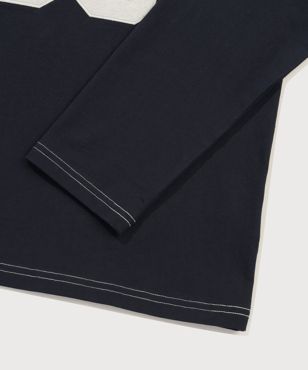 Women's Number Logo Long Sleeve Dark Navy