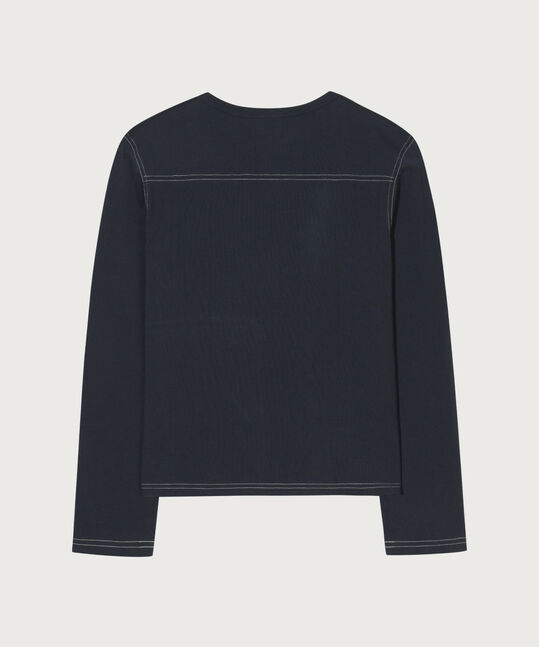 Women's Number Logo Long Sleeve Dark Navy