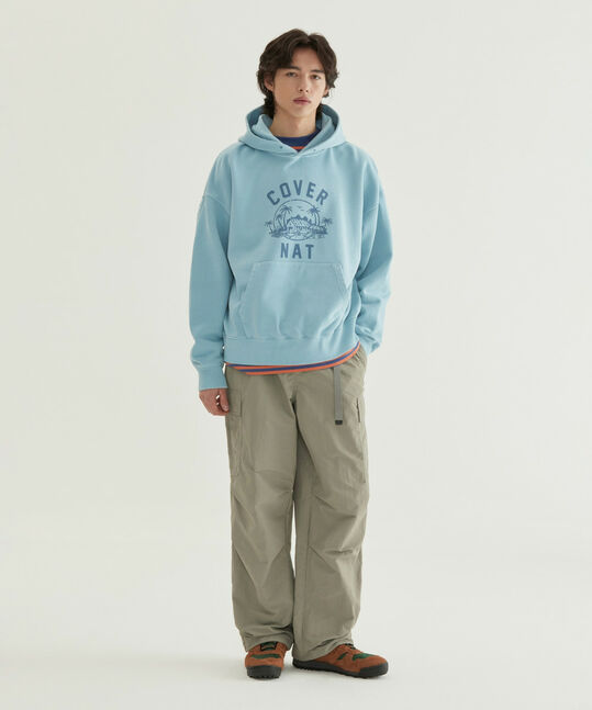 Irish Graphic Pigment Hoodie Light Blue
