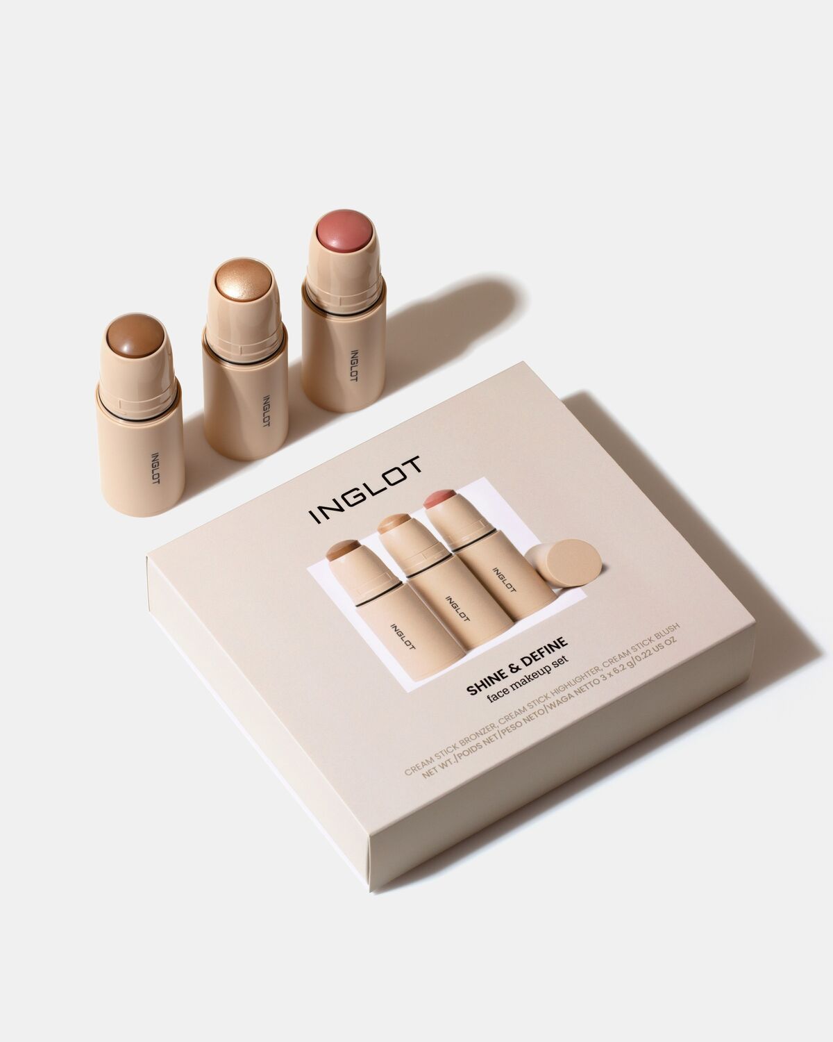 INGLOT SHINE & DEFINE FACE MAKEUP SET