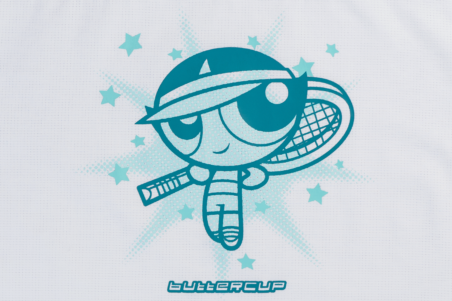 W CROP FT JRSY THE POWPUF GRL POWPUF WHT