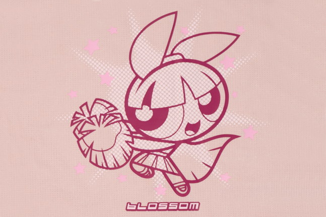 W CROP FT JRSY THE POWPUF GRL POWPUF PNK