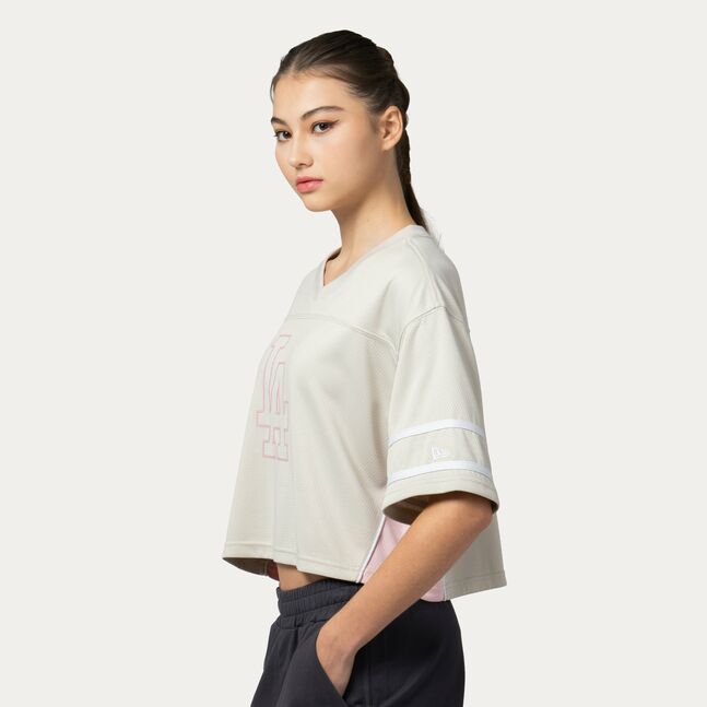 W CROP FT JERSEY JELLY PK LOSDOD VTG STN