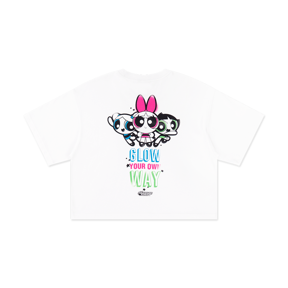 W BOXY TEE THE POWPUFF GIRL POWPUF CEWHT